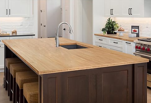 bamboo countertop