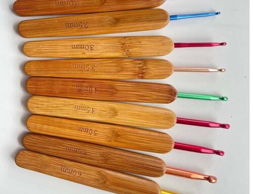 FSC-Certified Bamboo Knitting Needles with Colored Anodized Aluminum Heads