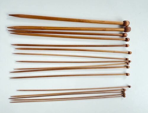 36PCS Professional Carbonized Bamboo Knitting Needles Set