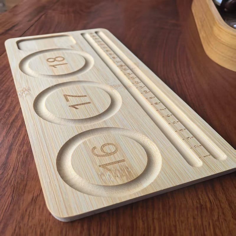 Bamboo beaded trivet for heat protection