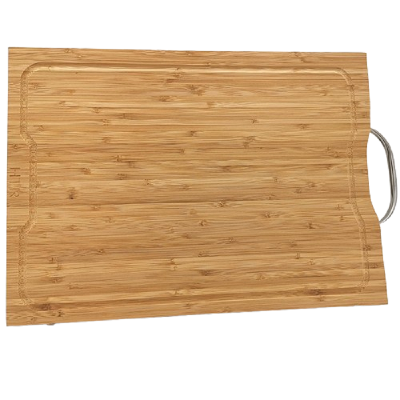 Bamboo cutting board with juice groove