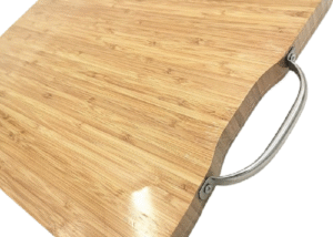Bamboo cutting board with juice groove