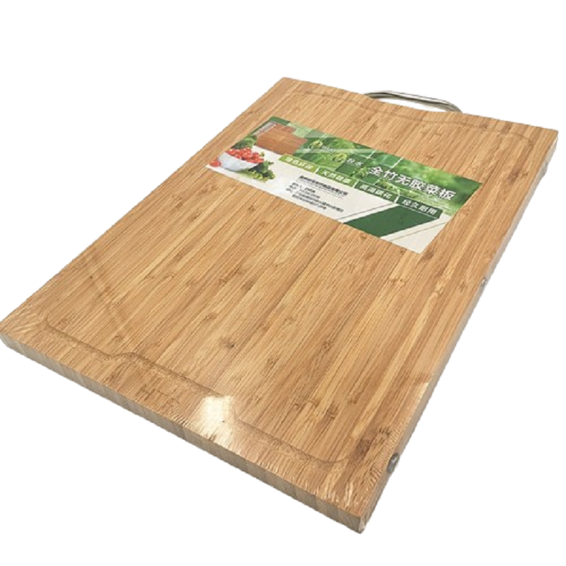 Bamboo cutting board with juice groove