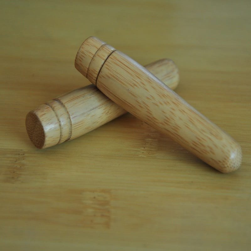 Bamboo makeup brush set with eco-friendly design