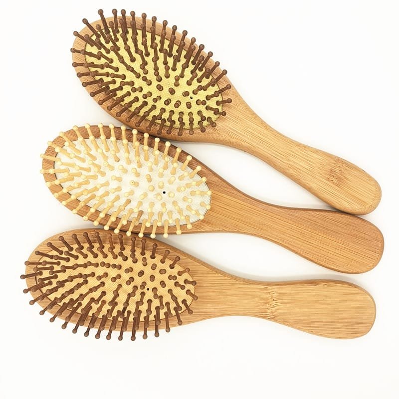 Bamboo comb set with multiple sizes