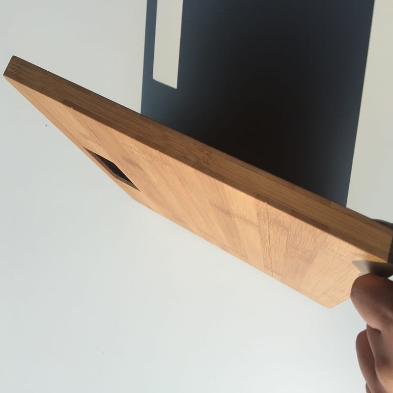 Bamboo digital scale with LCD display