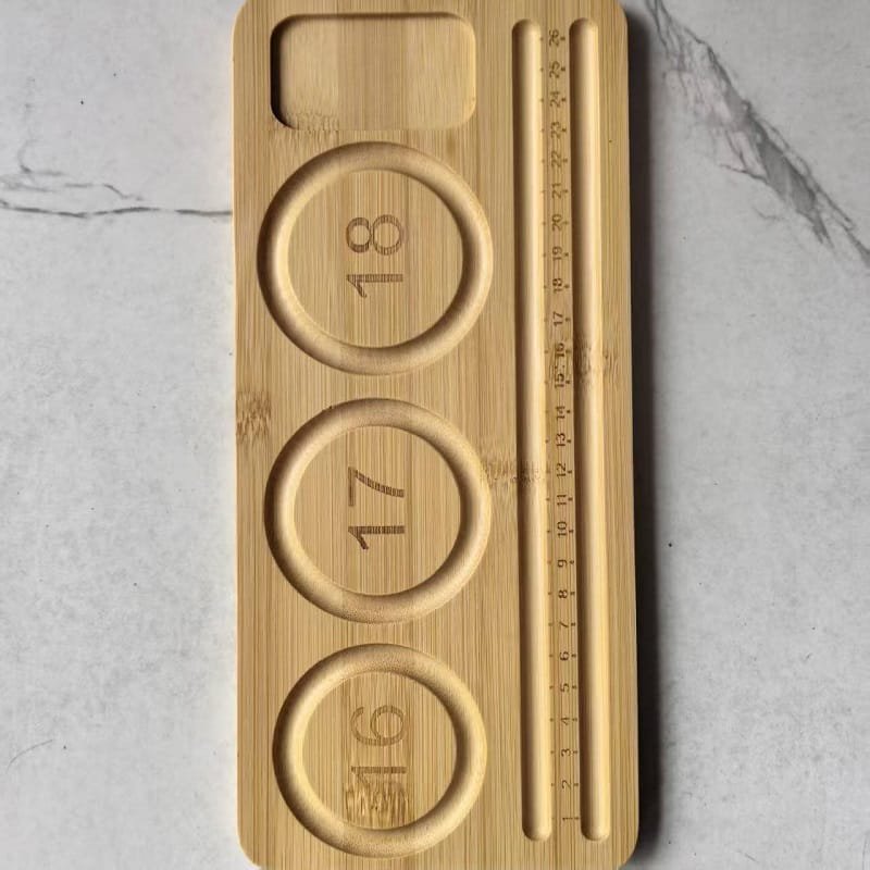 Bamboo beaded trivet for heat protection