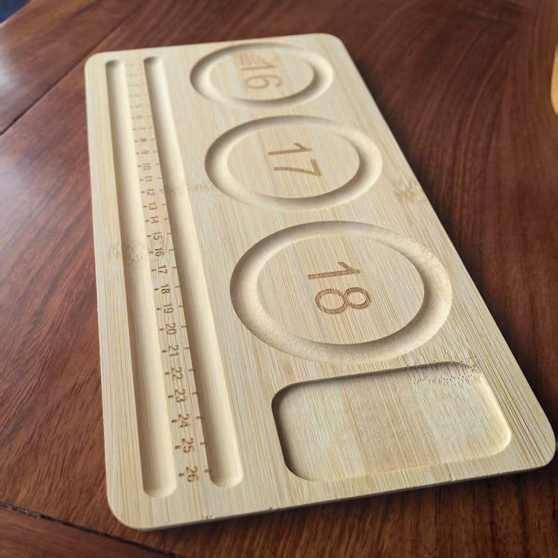 Bamboo beaded trivet for heat protection