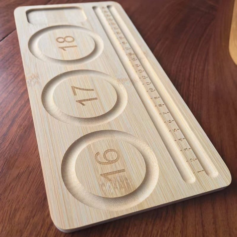 Bamboo beaded trivet for heat protection