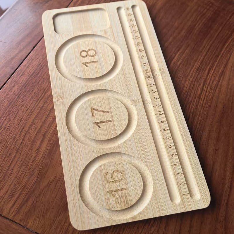 Bamboo beaded trivet for heat protection