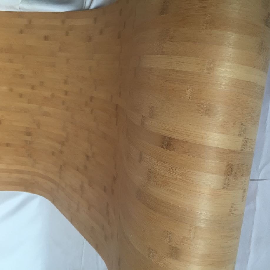 Carbonized amber bamboo veneer 0.5mm flexible sheet
