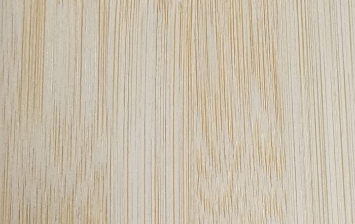 Natural bamboo veneer (0.5mm, plain-pressed) with pale straight grain, FSC-certified from HTR Bamboo