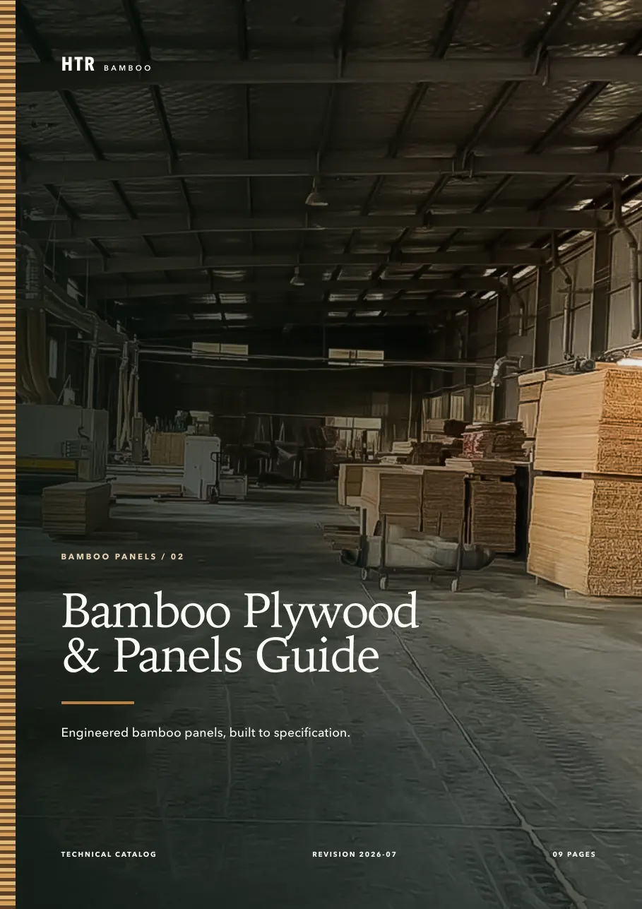 Cover of HTR Bamboo Bamboo Plywood & Panels Guide