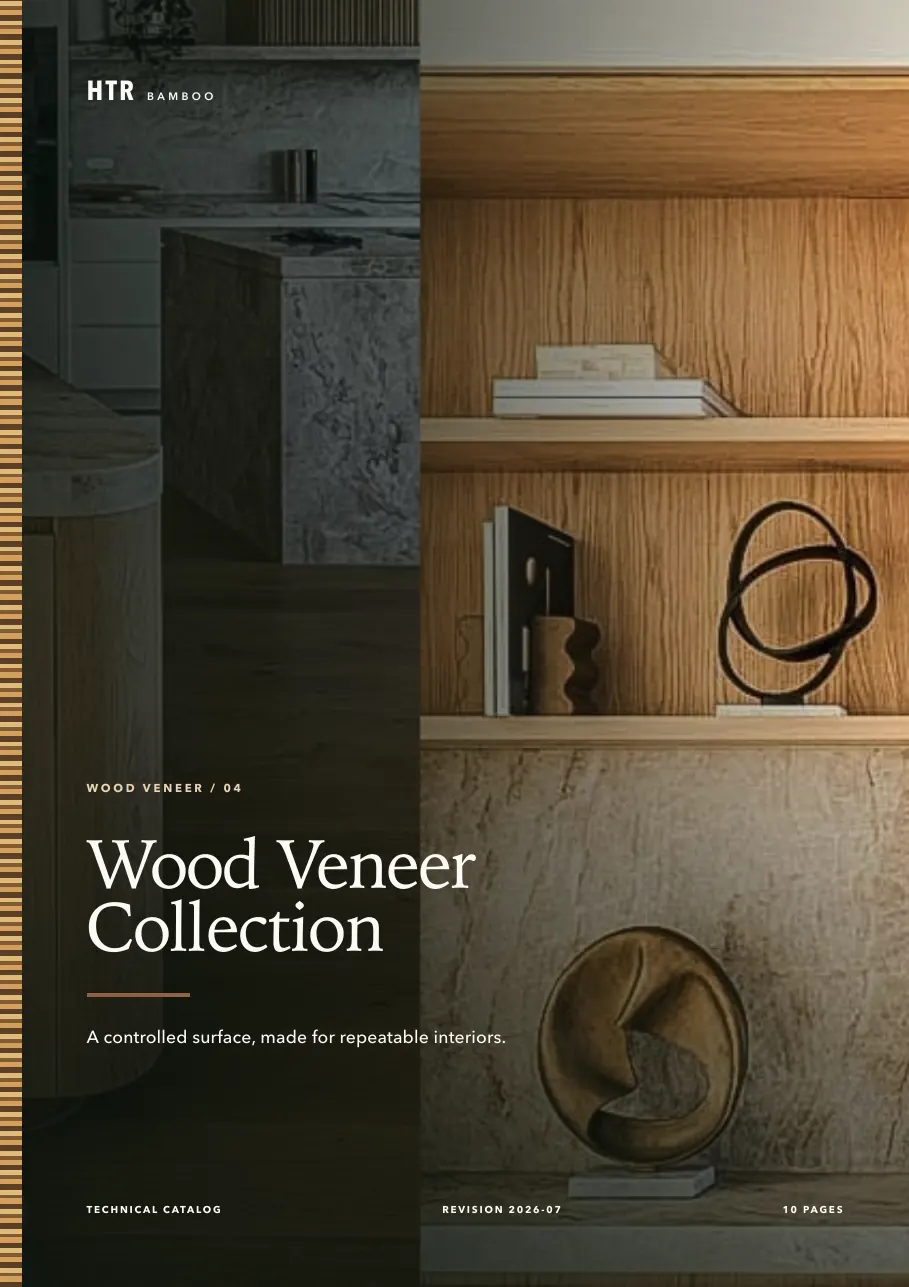Cover of HTR Bamboo Wood Veneer Collection